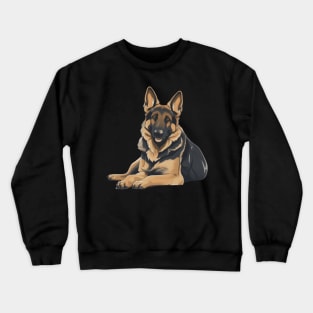 Happy German Shepherd Crewneck Sweatshirt